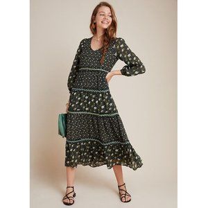 Anthropologie | Karoline Tiered Maxi Dress Size: 4